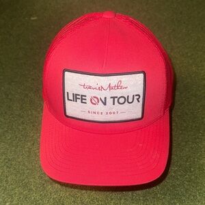 Travis Mathew Red Life On Tour Hat